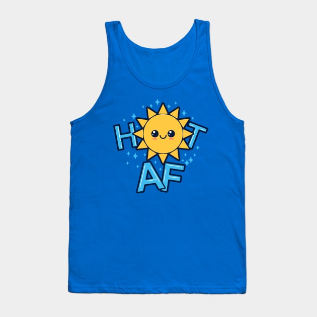 Cute Funny Kawaii Sun Beach Summer Hot AF Funny Original Meme Tank Top by BoggsNicolas